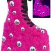 Demonia SLAY-206 Hot Pink UV Platform Boots Shoes