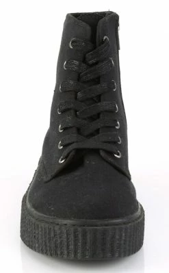 Demonia SNEEKER-201 Black High Top Creeper Sneakers