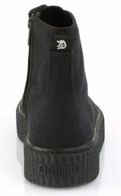 Demonia SNEEKER-201 Black High Top Creeper Sneakers