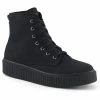 Demonia SNEEKER-201 Black High Top Creeper Sneakers