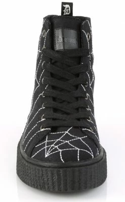 Demonia SNEEKER-250 Black High Top Creeper Sneakers Shoes