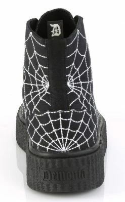 Demonia SNEEKER-250 Black High Top Creeper Sneakers Shoes