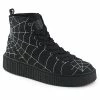 Demonia SNEEKER-250 Black High Top Creeper Sneakers Shoes