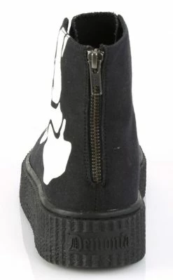 Demonia SNEEKER-252 Black High Top Creeper Sneakers