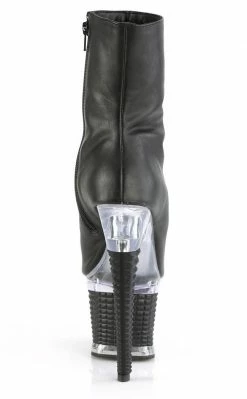 Pleaser SPECTATOR-1012 Black Matte Ankle Boots Pole Shoes
