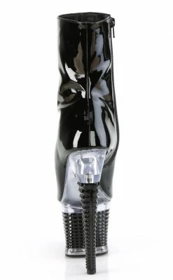 Pleaser Pole Shoes SPECTATOR-1012 Black Patent Ankle Boots 10 Pleaser Pole Shoes SPECTATOR-1012 Black Patent Ankle Boots
