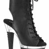 Pleaser SPECTATOR-1016 Black Matte Ankle Boots 1 Pleaser SPECTATOR-1016 Black Matte Ankle Boots