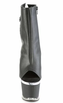 Pleaser Pole Shoes SPECTATOR-1018 Black Matte Ankle Boots