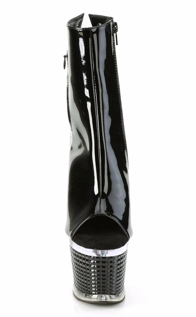 Pleaser SPECTATOR-1018 Black Patent Ankle Boots Pole Shoes 4 Pleaser SPECTATOR-1018 Black Patent Ankle Boots Pole Shoes