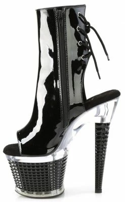 Pleaser SPECTATOR-1018 Black Patent Ankle Boots Pole Shoes 9 Pleaser SPECTATOR-1018 Black Patent Ankle Boots Pole Shoes