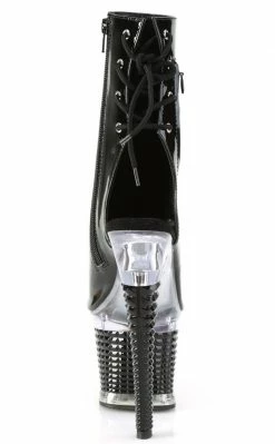 Pleaser SPECTATOR-1018 Black Patent Ankle Boots Pole Shoes 10 Pleaser SPECTATOR-1018 Black Patent Ankle Boots Pole Shoes