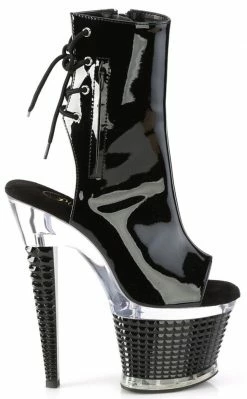 Pleaser SPECTATOR-1018 Black Patent Ankle Boots Pole Shoes 11 Pleaser SPECTATOR-1018 Black Patent Ankle Boots Pole Shoes