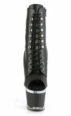 Pleaser SPECTATOR-1021 Black Matte Ankle Boots