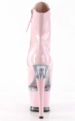 Pleaser SPECTATOR-1021 Pink Patent Ankle Boots