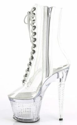 Pleaser SPECTATOR-1040C Clear/Clear Ankle Boots