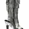 Pleaser SPECTATOR-2017RSF Black Rhinestone Knee High Boots 2 Pleaser SPECTATOR-2017RSF Black Rhinestone Knee High Boots