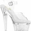 Pleaser Pole Shoes SPECTATOR-708 Clear Heels