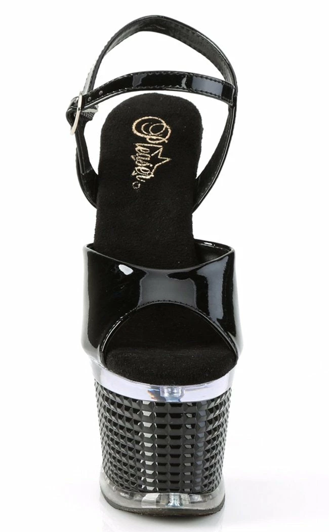 Pleaser SPECTATOR-709 Black Matte Patent Heels Pole Shoes 4 Pleaser SPECTATOR-709 Black Matte Patent Heels Pole Shoes