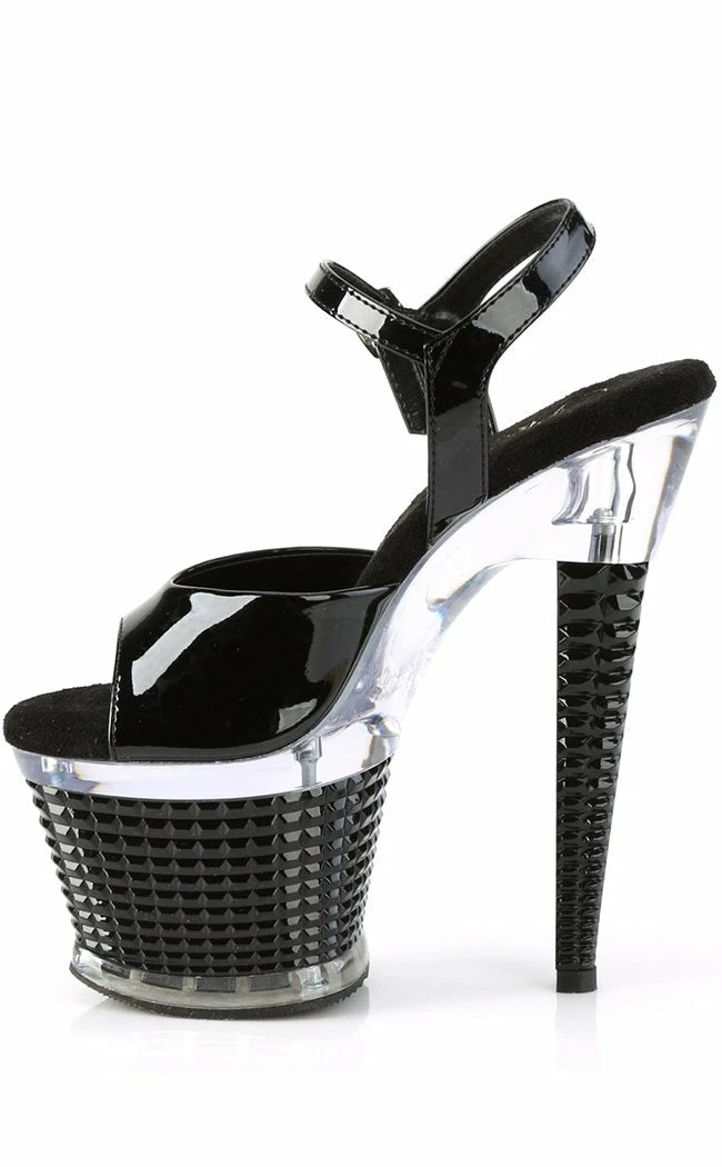 Pleaser SPECTATOR-709 Black Matte Patent Heels Pole Shoes 5 Pleaser SPECTATOR-709 Black Matte Patent Heels Pole Shoes
