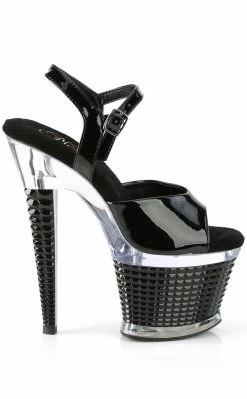 Pleaser SPECTATOR-709 Black Matte Patent Heels Pole Shoes 11 Pleaser SPECTATOR-709 Black Matte Patent Heels Pole Shoes