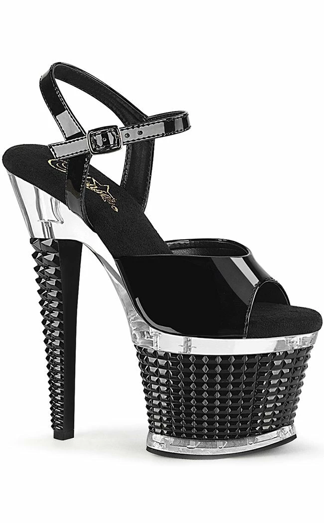 Pleaser SPECTATOR-709 Black Matte Patent Heels Pole Shoes 3 Pleaser SPECTATOR-709 Black Matte Patent Heels Pole Shoes