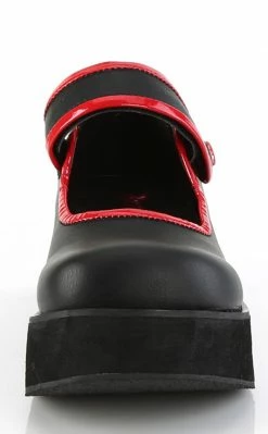 Demonia SPRITE-01 Black Matte Platform Mary Janes