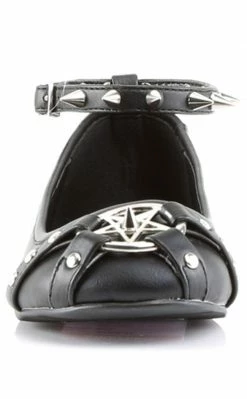 Demonia Shoes STAR-23 Black Gothic Ballet Flats