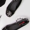 Demonia Shoes STAR-23 Black Gothic Ballet Flats