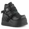 Demonia STOMP-15 Black Vegan Leather Platform Sneakers 1 Demonia STOMP-15 Black Vegan Leather Platform Sneakers