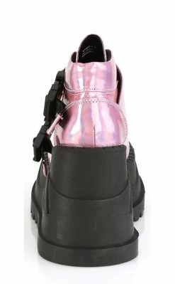 Demonia Shoes STOMP-15 Pink Holographic Platform Sneakers 10 Demonia Shoes STOMP-15 Pink Holographic Platform Sneakers