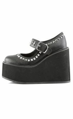 Demonia SWING-03 Black Vegan Leather Platform Mary Janes 9 Demonia SWING-03 Black Vegan Leather Platform Mary Janes