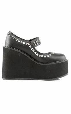 Demonia SWING-03 Black Vegan Leather Platform Mary Janes 11 Demonia SWING-03 Black Vegan Leather Platform Mary Janes