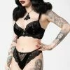 Killstar Clothing Sacred Spirits Velvet Bralet | Black 2 Killstar Clothing Sacred Spirits Velvet Bralet | Black
