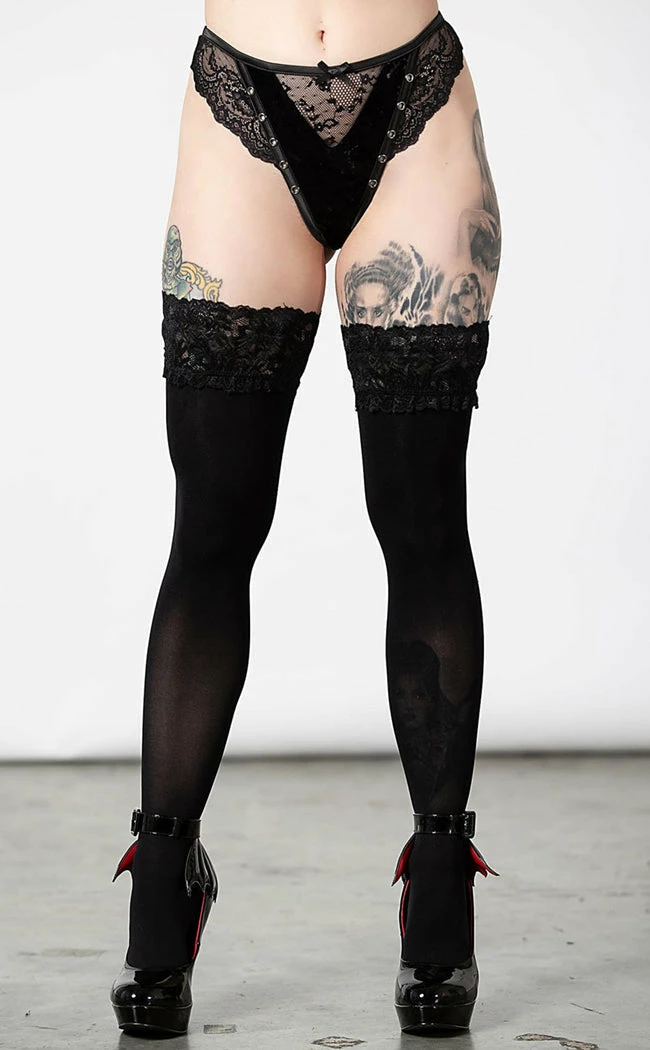 Killstar Sacred Spirits Velvet Panty | Black Clothing 4 Killstar Sacred Spirits Velvet Panty | Black Clothing