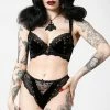 Killstar Sacred Spirits Velvet Panty | Black Clothing 1 Killstar Sacred Spirits Velvet Panty | Black Clothing