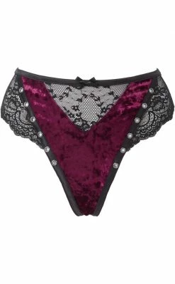 Killstar Sacred Spirits Velvet Panty | Blood 12 Killstar Sacred Spirits Velvet Panty | Blood