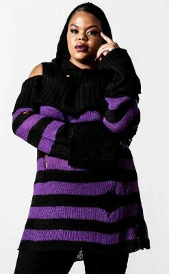 Killstar Salvia Hooded Knit Sweater