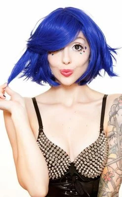Rockstar Wigs Beauty Sapphire Blue Bobbed Wig