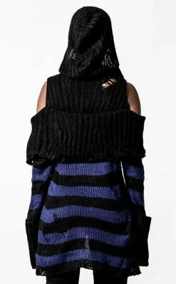 Killstar Sapphire Hooded Knit Sweater
