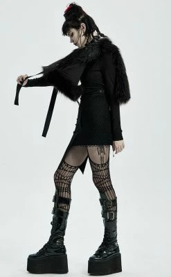 Punk Rave Savage Fur Vest Clothing