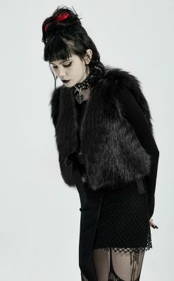 Punk Rave Savage Fur Vest Clothing