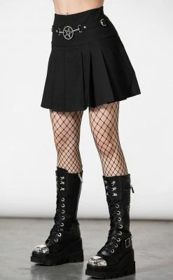 Killstar Clothing Scary Pleated Skirt 16 Killstar Clothing Scary Pleated Skirt