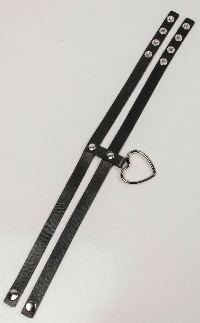 Cold Black Heart Seduction Heart Ring Choker 6 Cold Black Heart Seduction Heart Ring Choker