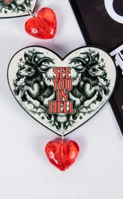 Drop Dead Gorgeous See You In Hell Hair Clips Accessories