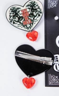 Drop Dead Gorgeous See You In Hell Hair Clips Accessories 7 Drop Dead Gorgeous See You In Hell Hair Clips Accessories
