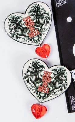 Drop Dead Gorgeous See You In Hell Hair Clips Accessories