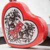 Drop Dead Gorgeous See You In Hell Heart Flask Home & Gifts