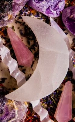 Crystals Selenite Crystal Crescent Moons