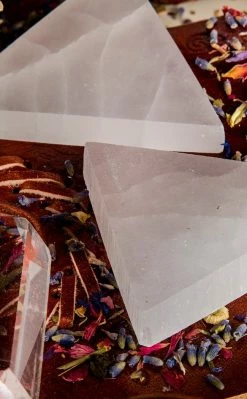 Crystals Witchcraft Selenite Triangle Stone