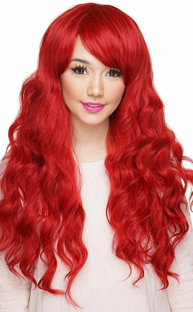 Rockstar Wigs Beauty Serafina Long Crimson Wavy Wig 3 Rockstar Wigs Beauty Serafina Long Crimson Wavy Wig
